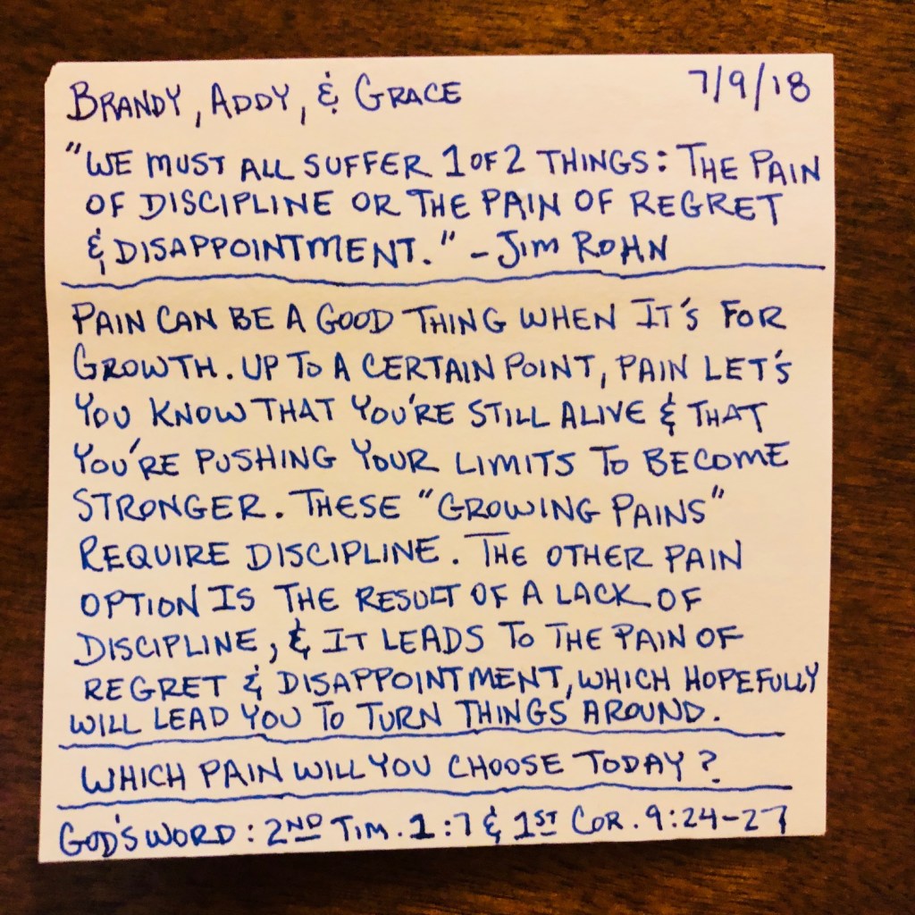 Choose Your Pain - Discipline or Regret