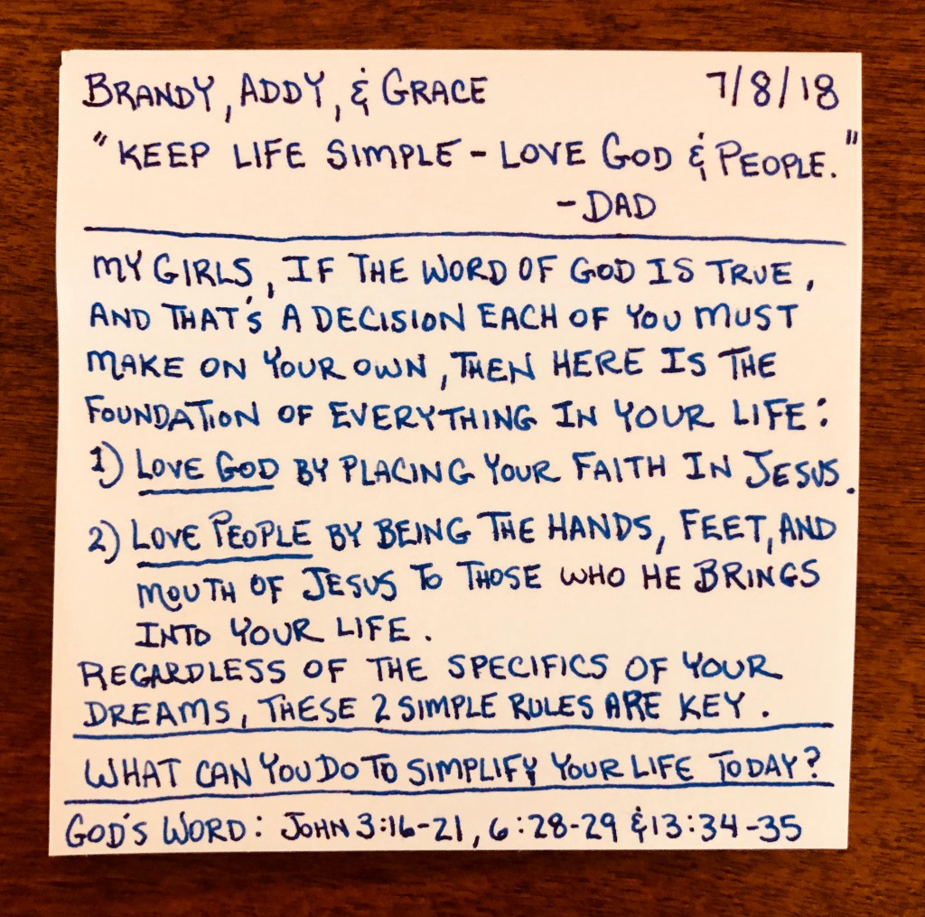 Keep Life Simple - Love God & People