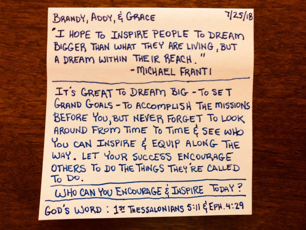 Inspire People To Dream Bigger Than They’re&nbsp;Living