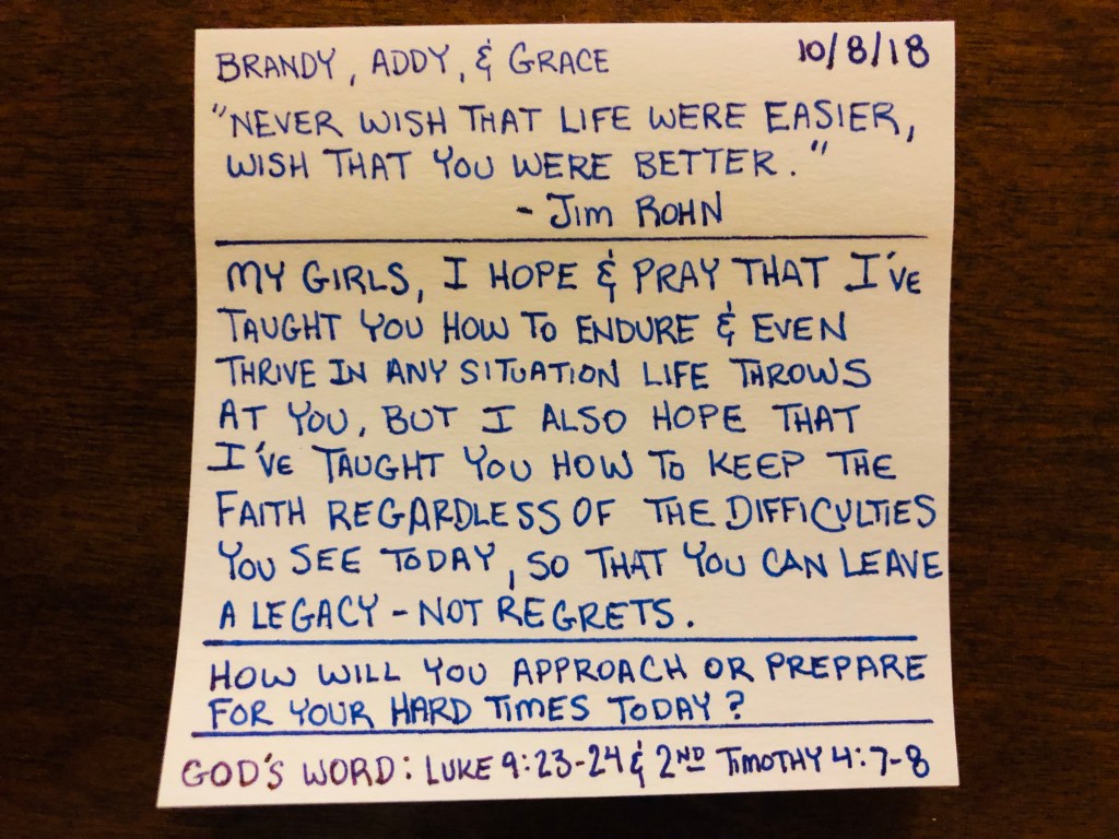 Life Is Hard – Persevere & Thrive (a.k.a. Suck It Up,&nbsp;Buttercup)